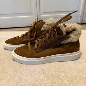 Cozy Women’s UGG High-Top Sneakers